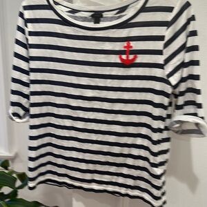 Womens J Crew stripe shirt